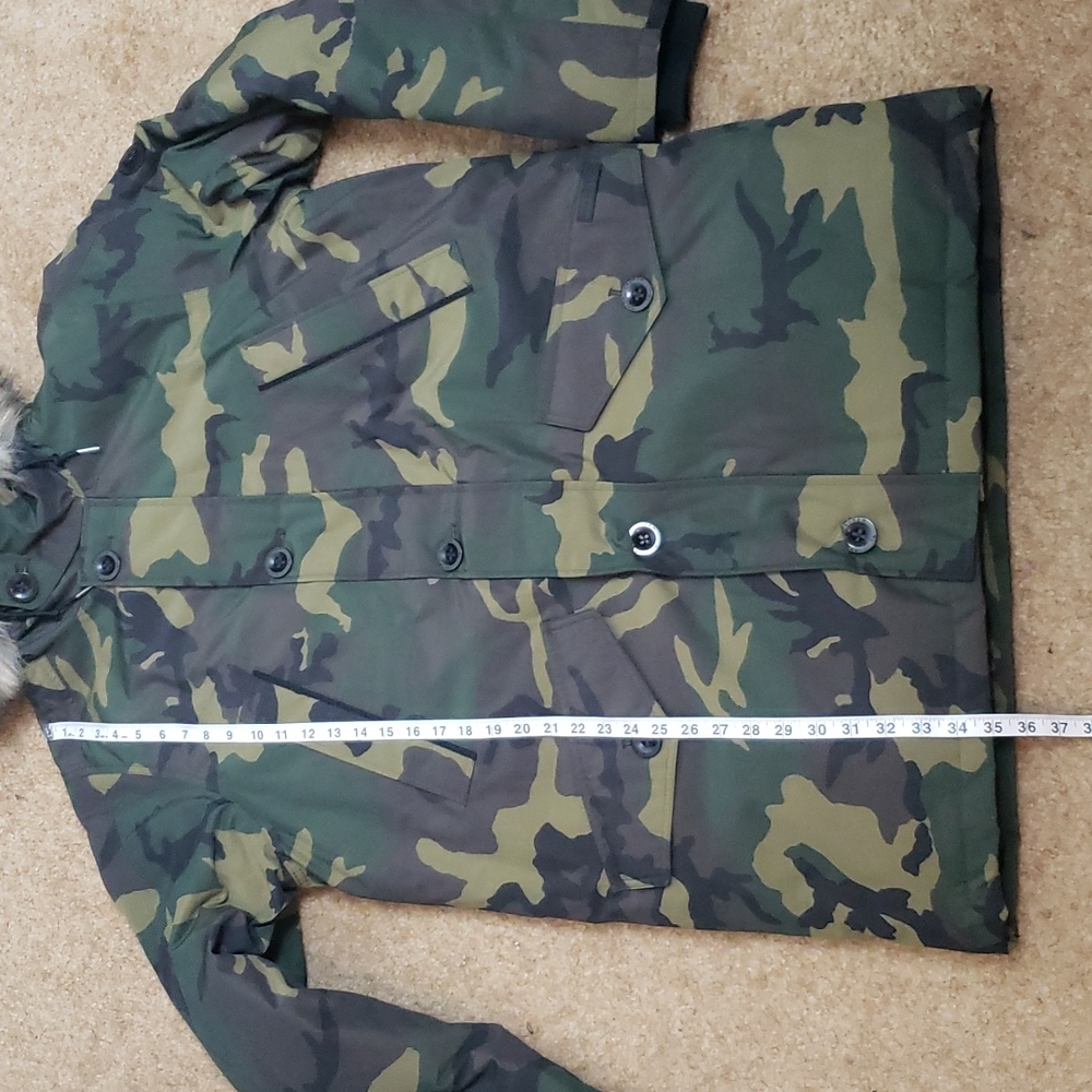 NWT Polo Ralph Lauren Green Camo Down Parka Coat Size L - Picture 3 of 13